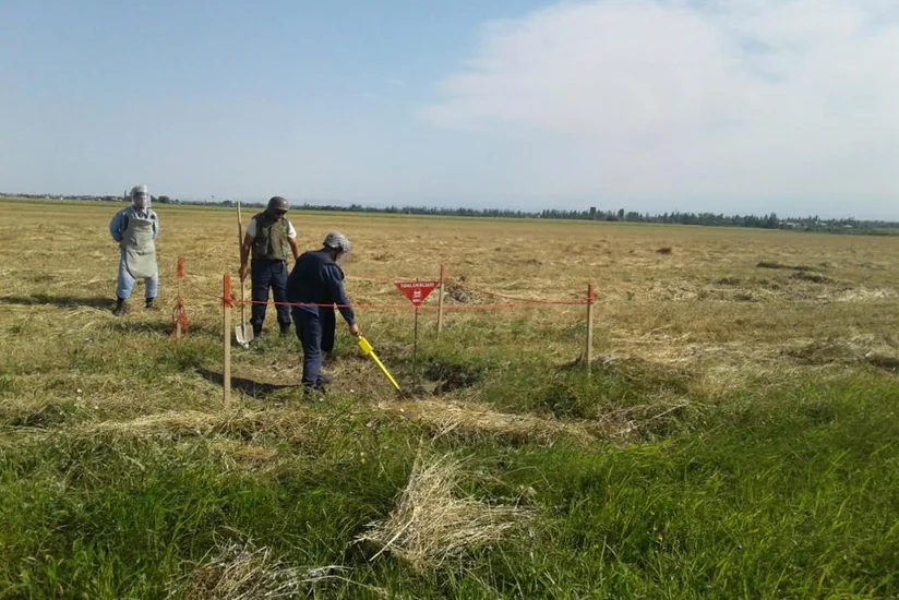 Tərtər, Füzuli rayonlarında partlamamış top və raket mərmiləri aşkarlanıb - FOTO