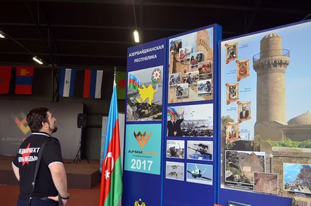Azərbaycan hərbçiləri “Dostluq Ev”ində mədəniyyət nümunələrini nümayiş etdiriblər