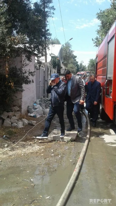 Zığ şosesində baş verən yanğın söndürülüb - FOTO - VİDEO - YENİLƏNİB-4