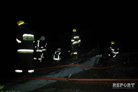 “Sabunçu bazarı”nda baş verən yanğından - FOTOREPORTAJ
