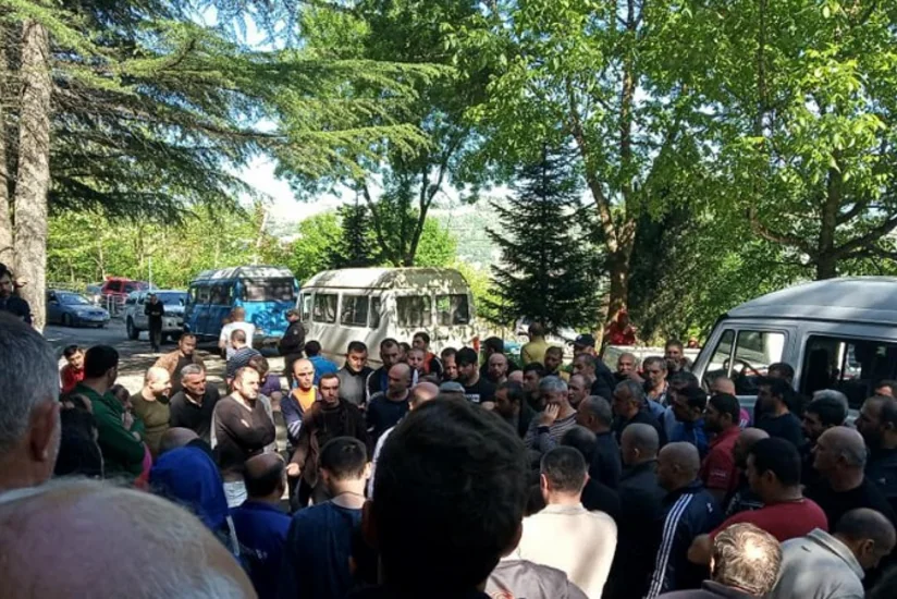 Gürcüstanda tətil edən mədənçilər aclıq aksiyası keçirir - YENİLƏNİB