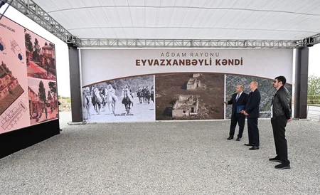 Prezident Ağdamın Eyvazxanbəyli kəndinin təməlqoyma mərasimində iştirak edib - YENİLƏNİB