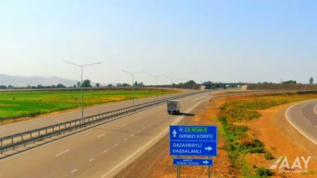 Bakı-Qazax yolunun 130 km-lik hissəsinin genişləndirilməsi yekunlaşmaqdadır