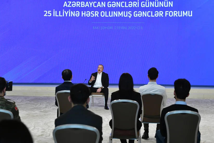 'We are rightly proud of being the citizens of Azerbaijan,' President Aliyev says
