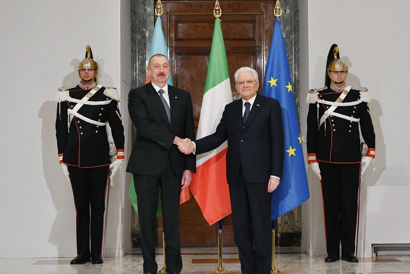 Ilham Aliyev congratulates Sergio Mattarella as Italy crowned European football champions