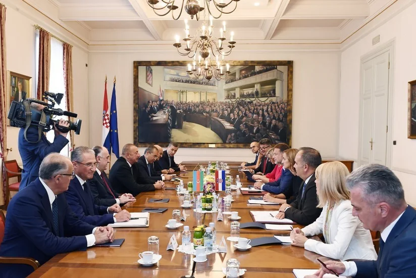 Президент Азербайджана встретился с председателем парламента Хорватии