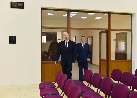 Президент Азербайджана принял участие в открытии жилкомплекса в Кюрдаханы - ФОТО