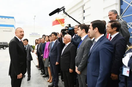 President Ilham Aliyev attended ceremony to launch “Shimal-2” power station