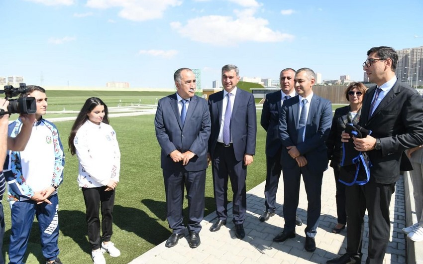 Fərid Qayıbov atıcılıq federasiyasının fəaliyyəti ilə tanış olub