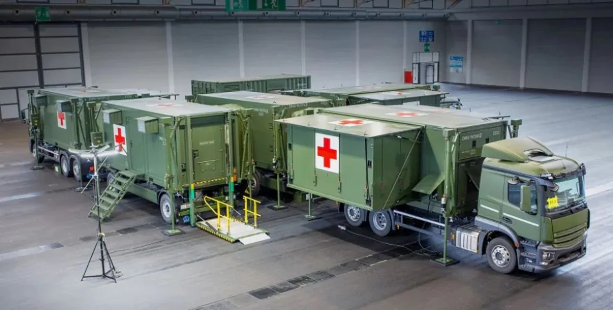 “Rheinmetall” Ukraynaya dördüncü səyyar səhra xəstəxanası verib