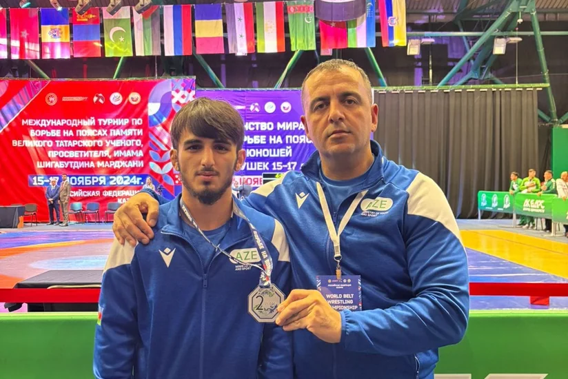 Azərbaycan təmsilçisi kəmər güləşi üzrə dünya çempionatında gümüş medal qazanıb