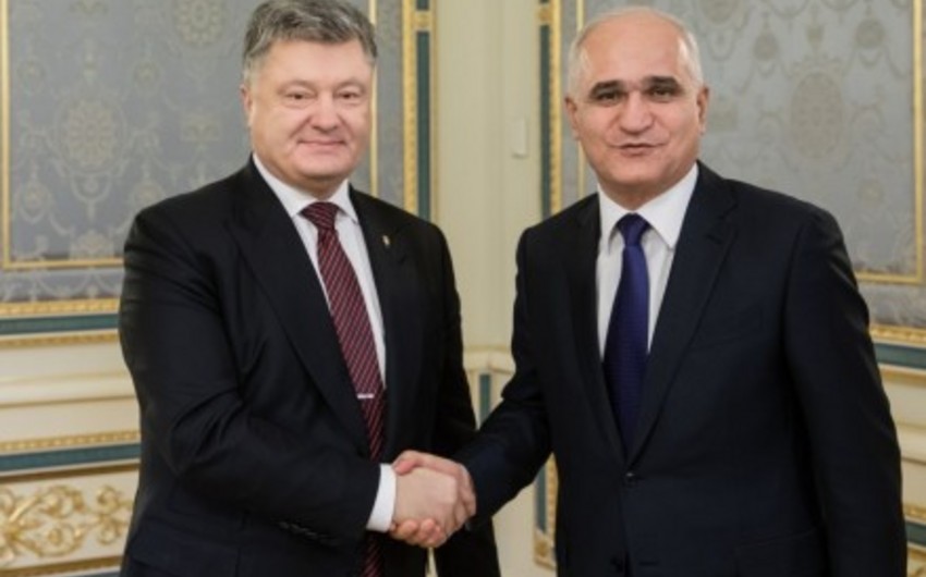 Şahin Mustafayev Ukrayna prezidenti ilə gəmi və təyyarəqayırma layihələrini müzakirə edib