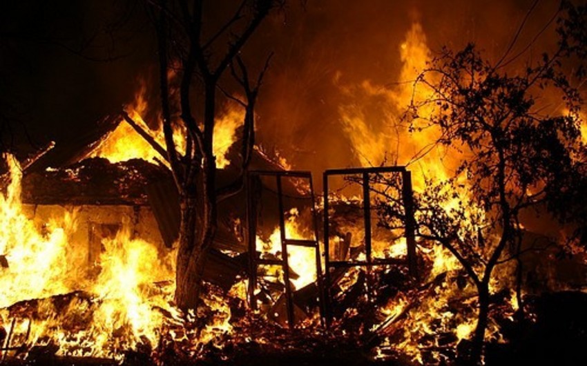 Two houses burnt in “Sovetsky”