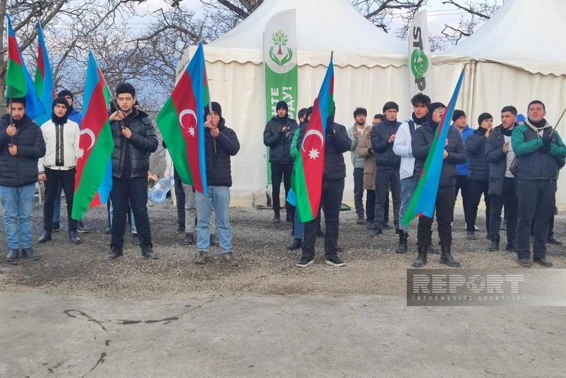 Eco-activists' protest on Khankandi-Lachin road enters its 84th day