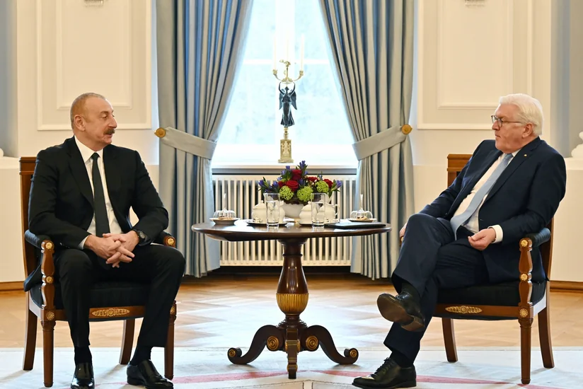 President Ilham Aliyev held expanded meeting with President of Germany Frank-Walter Steinmeier in Berlin