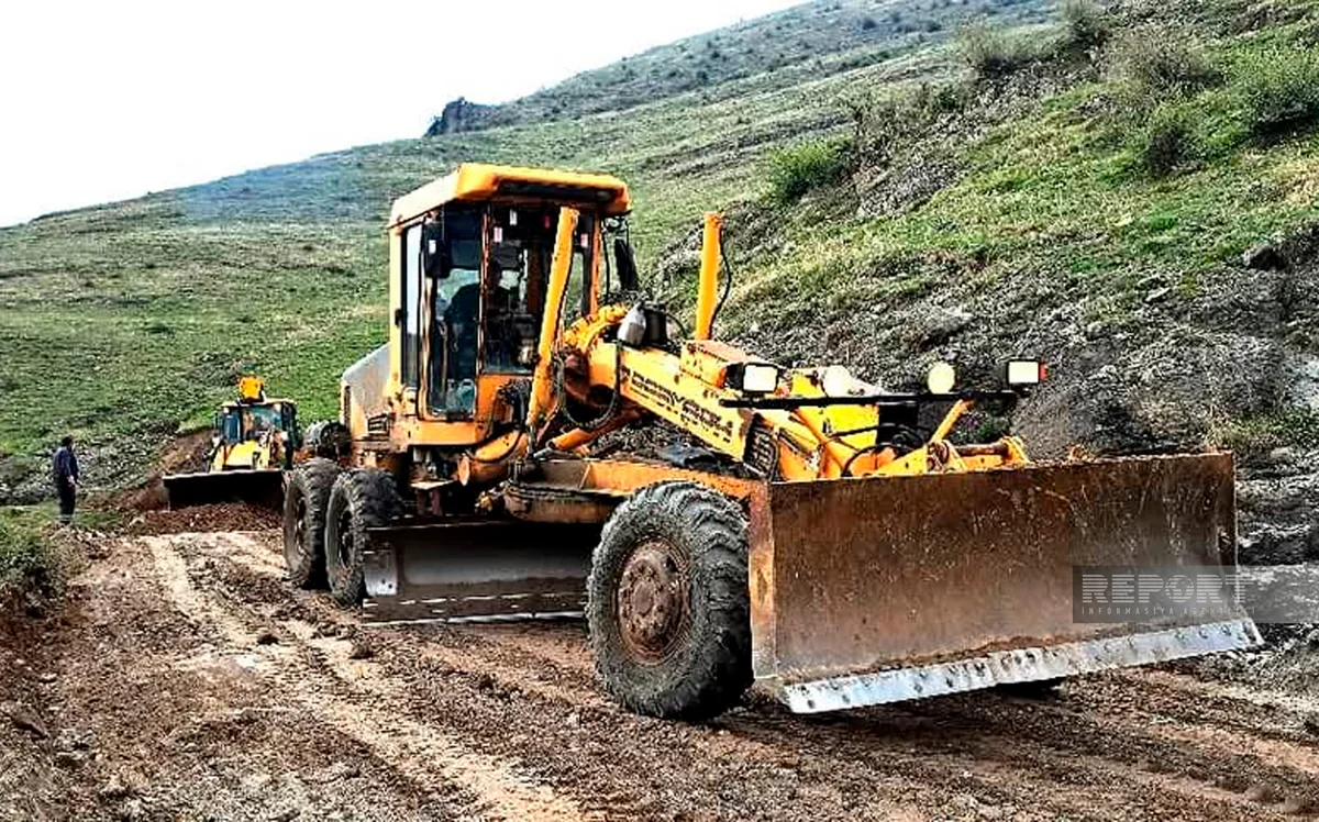 Daşkəsənin Dəstəfur kəndinə gedən avtomobil yolu təmir olunub