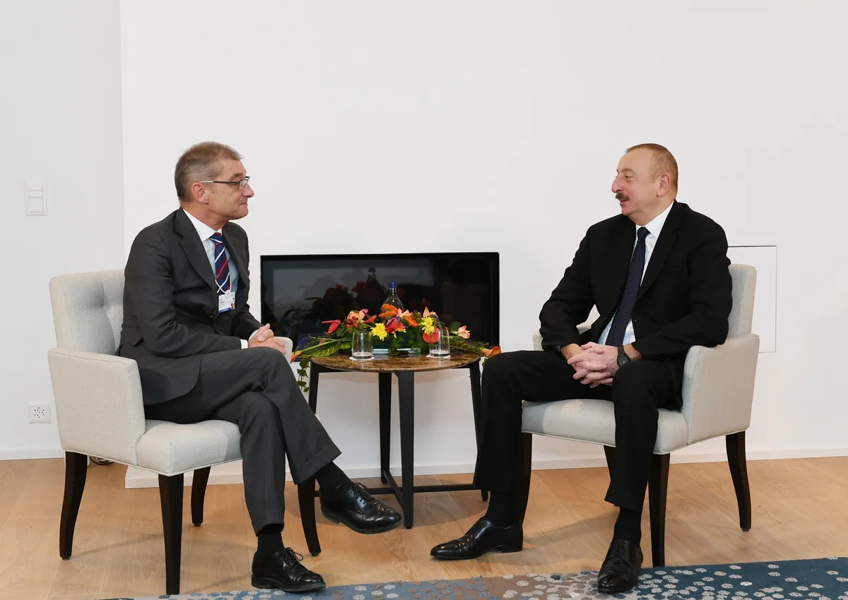 President Ilham Aliyev met with president of Procter & Gamble in Davos