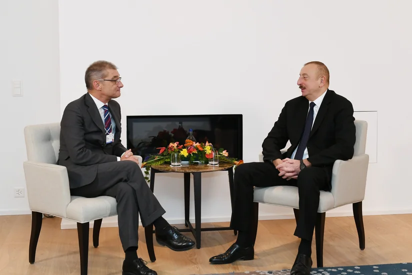 President Ilham Aliyev met with president of Procter & Gamble in Davos
