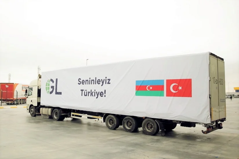 GL şirkətinin Türkiyəyə göndərdiyi humanitar dəstək fəlakət bölgəsinə çatıb