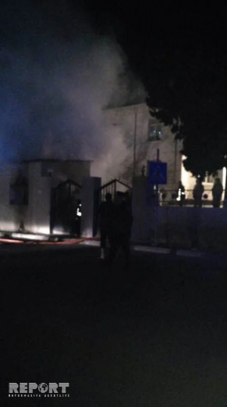 Bakı Qida Sənayesi Kollecinin ərazisində yanğın olub