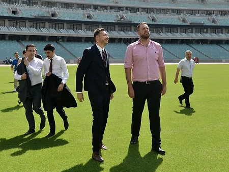 UEFA nümayəndələri 2019-cu il Avropa Liqasının final oyununa görə Bakıya səfər ediblər