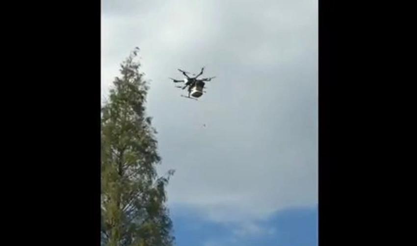 Yaponiyada dron festival iştirakçılarının üzərinə düşüb - VİDEO