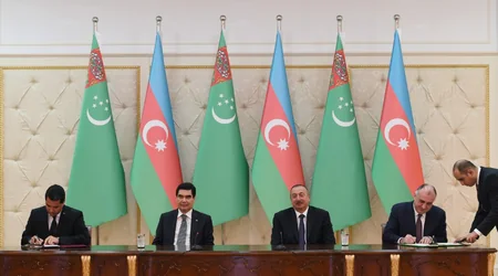 Azerbaijan and Turkmenistan sign documents