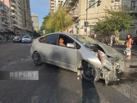 Bakıda yol qəzası olub
