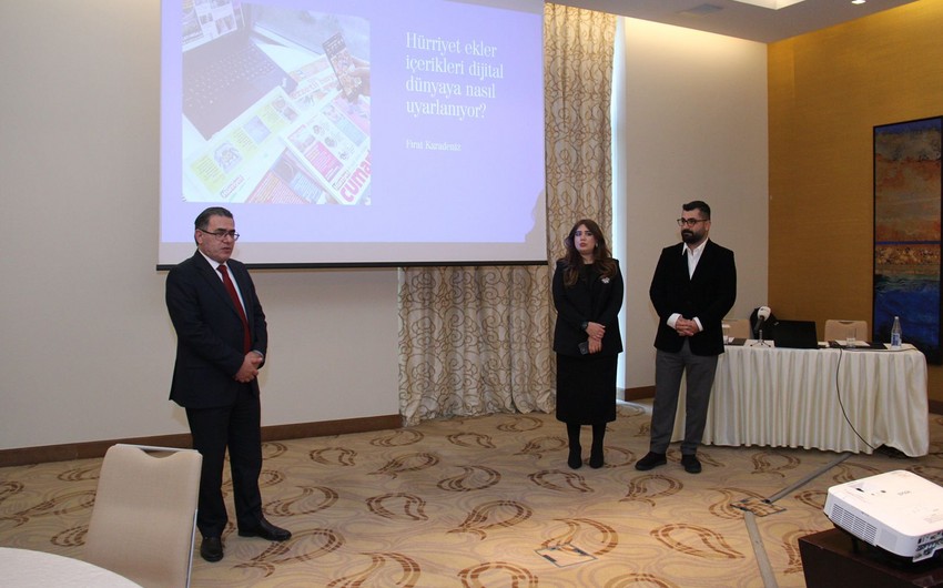 Türkiyəli jurnalist çap mediası subyektlərinin nümayəndələri üçün təlim keçib