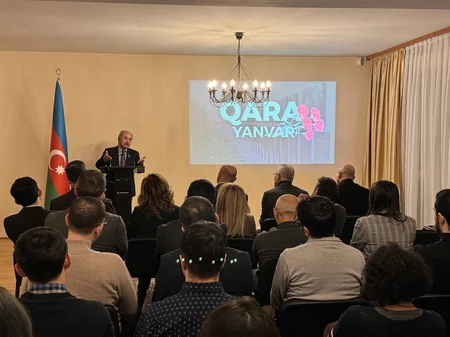 Qanlı Yanvar şəhidlərinin xatirəsi Strasburqda anılıb