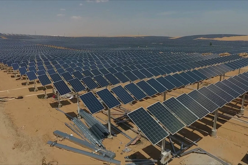 Китай начал строить в пустыне мегаэлектростанцию мощностью 16 млн кВт