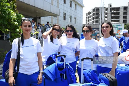Azərbaycan idmançıları III Avropa Oyunlarına yollanıblar