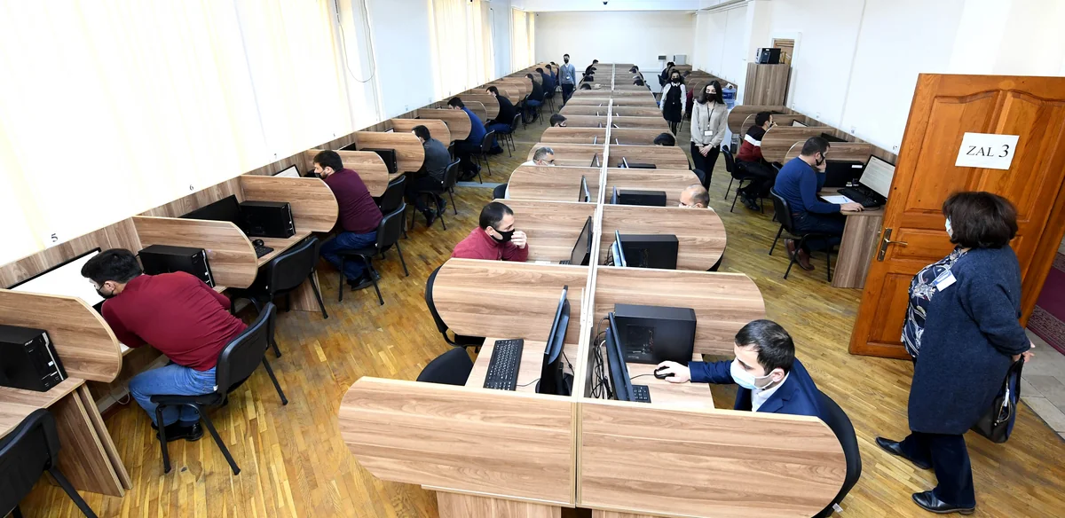 Ədliyyə orqanlarında işləmək istəyənlər imtahan verib