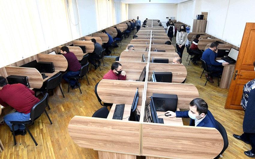 Ədliyyə orqanlarında işləmək istəyənlər imtahan verib