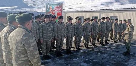 Müdafiə Nazirliyinin nümayəndələri azad edilmiş ərazilərdəki hərbi bölmələrdə olublar