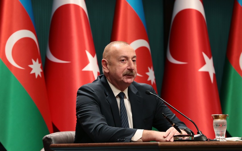 İlham Əliyev: Müdafiə sənayesi sahəsində Türkiyə ilə ortaq istehsalla bağlı konkret planlarımız var