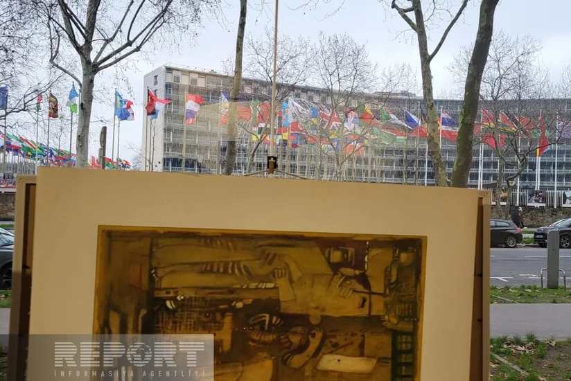 Parisdə azərbaycanlı rəssamın əsərləri nümayiş olunur