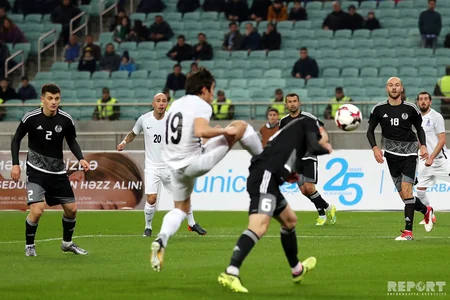 Futbol üzrə Azərbaycan milli komandası Belarusa məğlub olub - FOTOREPORTAJ