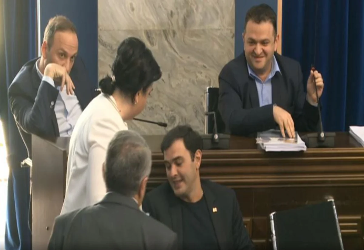 В парламенте Грузии произошла драка - ВИДЕО