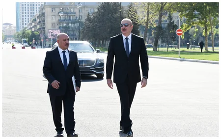 Prezident “Cavanşir” körpüsünün yerində inşa olunmuş yeni avtomobil yolunun açılışında iştirak edib - YENİLƏNİB