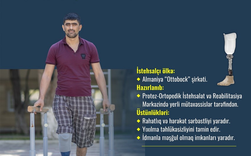 66 qazimiz yüksək texnologiyalı protezlərlə təmin edilib