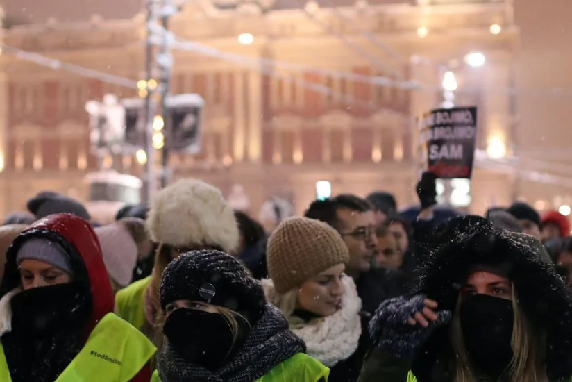 Митинги желтых жилетов охватили Сербию