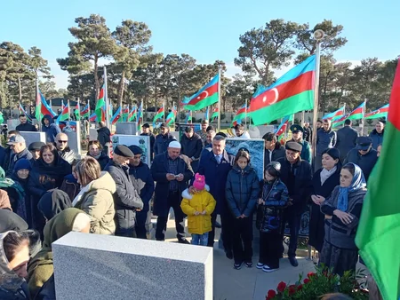 Qaraheybət faciəsində həlak olan DSX zabitlərinin xatirəsi yad edilib