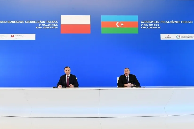 Prezident: Polşa Trans-Xəzər daşımalar dəhlizlərində də iştirak etməkdə maraqlıdır