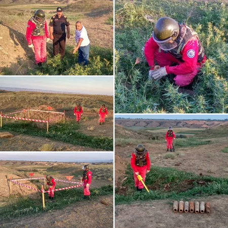 Tovuzda 7 ədəd top mərmisi tapıldı