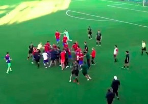 Rusiyada futbol matçı kütləvi dava ilə yekunlaşıb