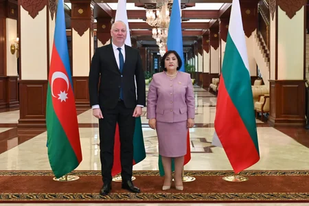 Sahibə Qafarova bolqarıstanlı həmkarı ilə görüşüb