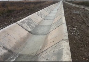 Cənub Muğan kanalının daha bir hissəsi beton üzlüyə alınıb 