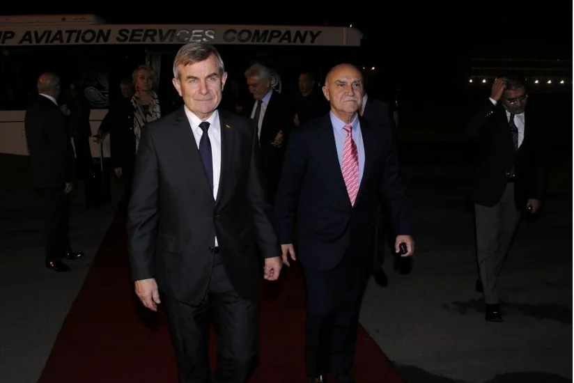Litva Seyminin sədri Azərbaycana rəsmi səfərə gəlib - FOTO