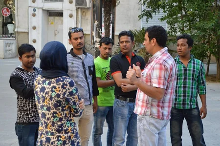 Bakı 2015ə görə Bakıya gələn qonaqlar Gənc Tamaşaçılar Teatrında tamaşaya baxıblar